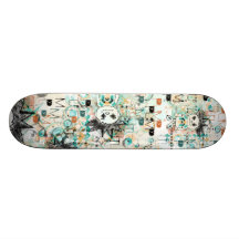 Skateboard för grafittiArgyle pojke