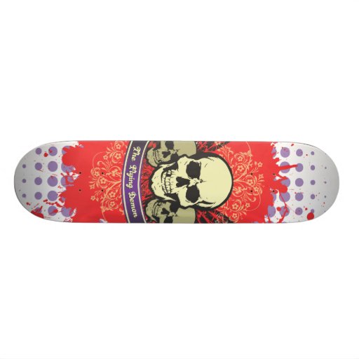 Skateboard för Grunge för flygdemondöskallar