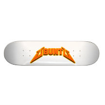 Skateboard för logotyp för Ubuntu stenparodi