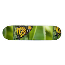 Skateboard för monarkfjärilsdesign