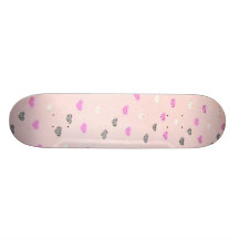 Skateboard för tecknadhjärtadesign
