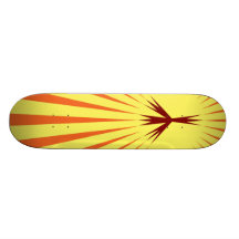 Skateboard fred Starburst, gult, orange