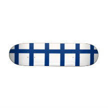 Skateboard med flagga av Finland
