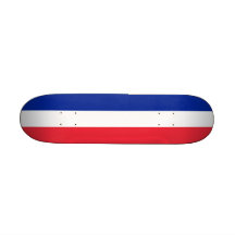Skateboard med flagga av frankriken