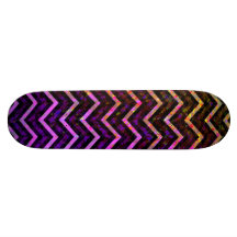 Skateboard Retro Zig Zag Chevron Pattern