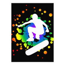 skateboarden bubblar skräddarsydda inbjudan