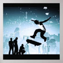 Skateboarderaffisch