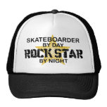 Skateboarderrockstjärna vid natt keps
