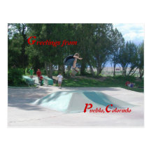 Skateboardersstaden parkerar puebloen, den Colorad