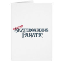 Skateboarding fanatiker hälsningskort