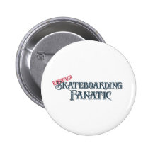 Skateboarding fanatiker knappar med nål