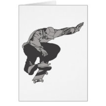 Skateboarding Hälsningskort