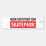 Skatepark för Hier entstehtein symbol Bildekaler