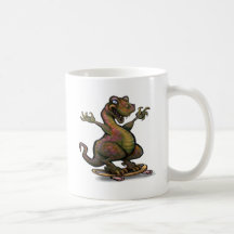 Skater Saurus Rex Kaffe Kopp