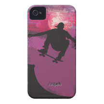 Skater som åker skridskor detKompis för iPhone 4 f