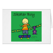 skaterpojkehenry hälsnings kort