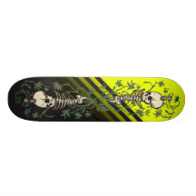 Skelett trädgårds- Skateboard