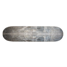 Sketchy skalle på den Wood skateboarden