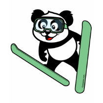 Skida-banhoppning Panda