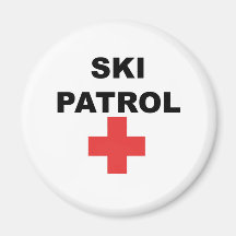 Skida patrullen kylskåps magneter