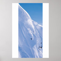 Skier på klippan affisch