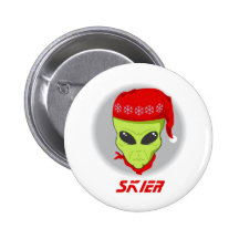 Skierfrämling Knappar Med Nål