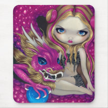 "Skimrande rosa drake" Mousepad Mus Mattor