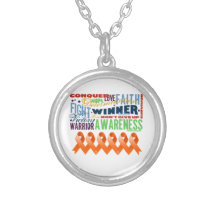 Skin Cancer Awareness Inspirational Words Personalized Necklace