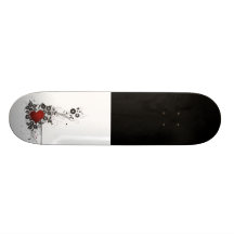 Skina hjärta, lämnar & blommar - original skateboards