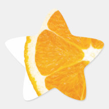 Skiva av orangen klistermärke