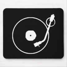Skivspelare Mousepad Musmatta