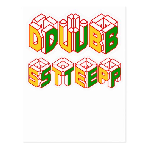 skjorta för 3D Dubstep Vykort