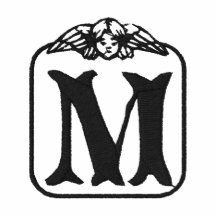 Skjorta för ängel för brev M broderad Monogram