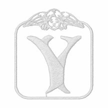 Skjorta för ängel för brev Y Monogrammed broderad