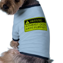 Skjorta för ateisthundvarning hund tröja
