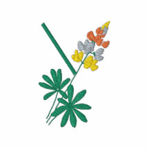 Skjorta för blomma för brev Y Monogrammed broderad Broderad Pikétröja