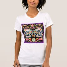 Skjorta för day of the deadsockerskalle t-shirt