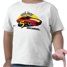 Skjorta för födelsedag för tävlingbil 5th tee shirt