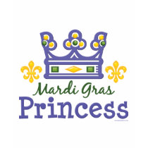 Skjorta för Mardi Gras Princess Lura Ringer T