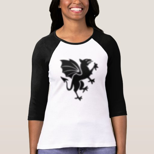 Skjorta för utslagsplats för tryck för Goth drakeF Tee Shirts