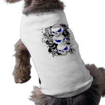 Skjorta för vovve för falkfotbolldöskallar hund kläder