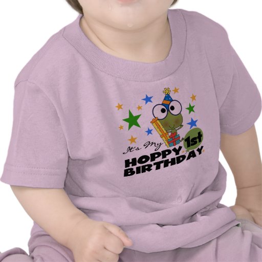 Skjortor och gåvor för födelsedag T för Hoppy grod T Shirts