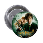 Skjuten Harry Potter Ron Hermione Dobbygrupp knappar