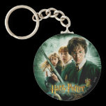 Skjuten Harry Potter Ron Hermione Dobbygrupp nyckelringar