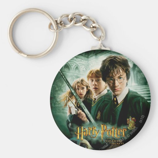 Skjuten Harry Potter Ron Hermione Dobbygrupp Nyckel Ring