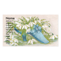 Sko av kort för Snowdrops Victorianhandel Visit Kort