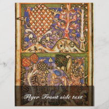 Skogen landskap vid Meister Der Carmina Burana (va Flygblad Designs