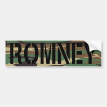 SkogsmarkCamo Romney bildekal