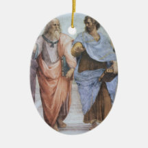 Skola av Athens (specificera - Plato & Aristotle), Julgransdekoration