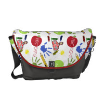 Skola mönsterläraremessenger bag